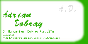 adrian dobray business card